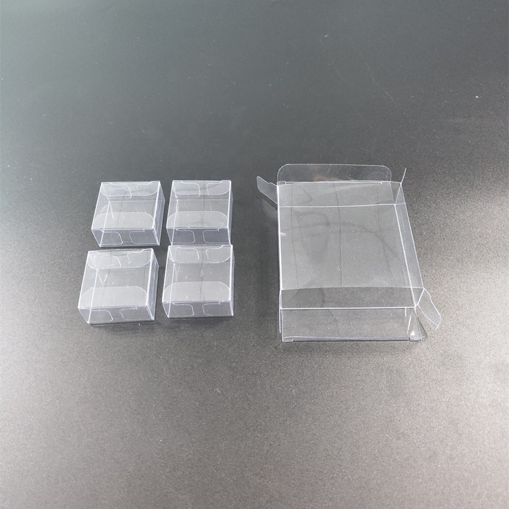 Clear plastic box packaging